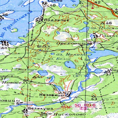 Avenza Systems Inc. Soviet Genshtab - o35-16 - Russia digital map