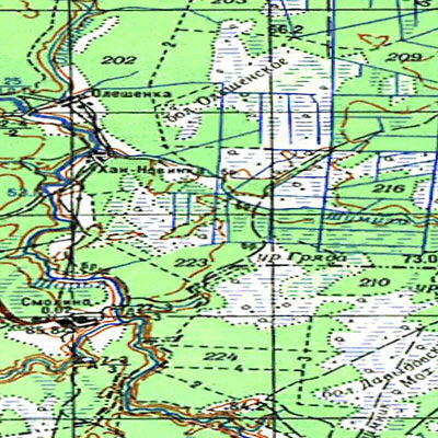 Avenza Systems Inc. Soviet Genshtab - o36-030 - Russia digital map