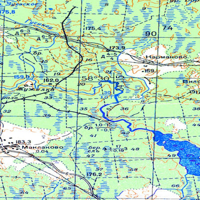 Avenza Systems Inc. Soviet Genshtab - o36-057 - Russia digital map