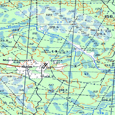 Avenza Systems Inc. Soviet Genshtab - o36-072 - Russia digital map