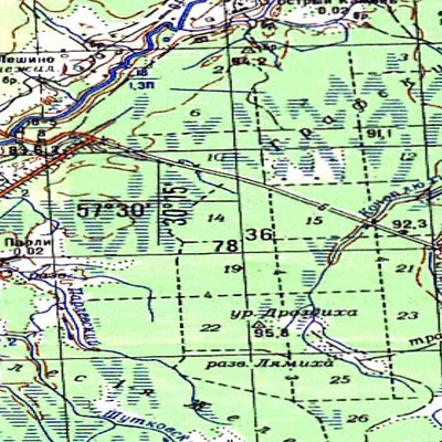Avenza Systems Inc. Soviet Genshtab - o36-085 - Russia digital map