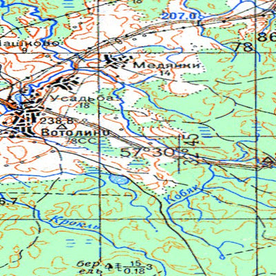 Avenza Systems Inc. Soviet Genshtab - o36-090 - Russia digital map