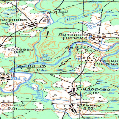 Avenza Systems Inc. Soviet Genshtab - o36-105 - Russia digital map