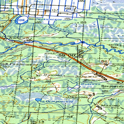 Avenza Systems Inc. Soviet Genshtab - o36-12 - Russia digital map
