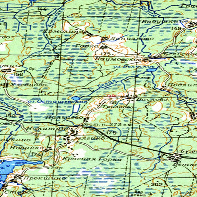 Avenza Systems Inc. Soviet Genshtab - o36-12 - Russia digital map