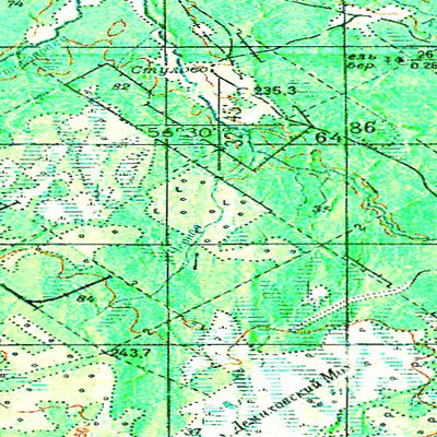 Avenza Systems Inc. Soviet Genshtab - o36-126 - Russia digital map