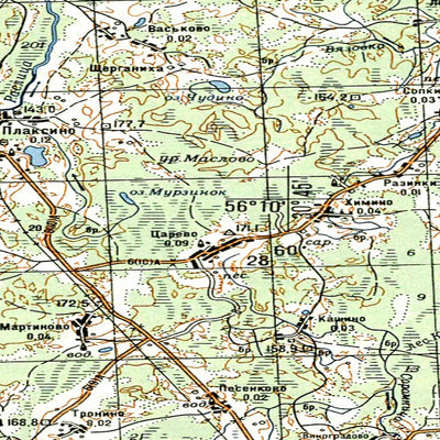 Avenza Systems Inc. Soviet Genshtab - o36-134 - Russia digital map