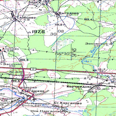 Avenza Systems Inc. Soviet Genshtab - o36-142 - Russia digital map