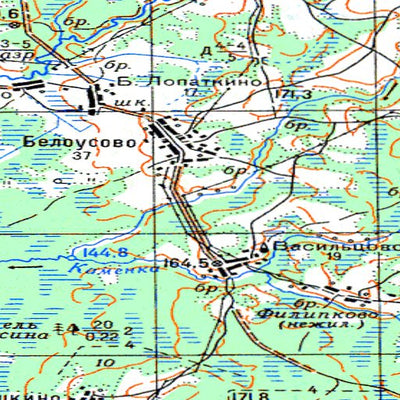 Avenza Systems Inc. Soviet Genshtab - o37-101 - Russia digital map