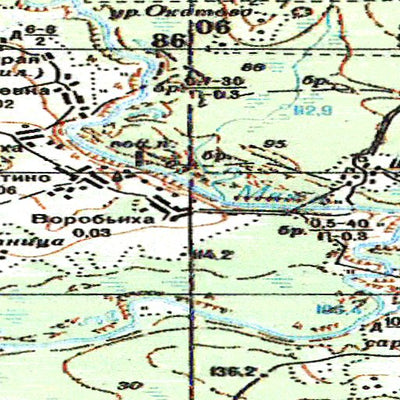 Avenza Systems Inc. Soviet Genshtab - o38-055 - Russia digital map