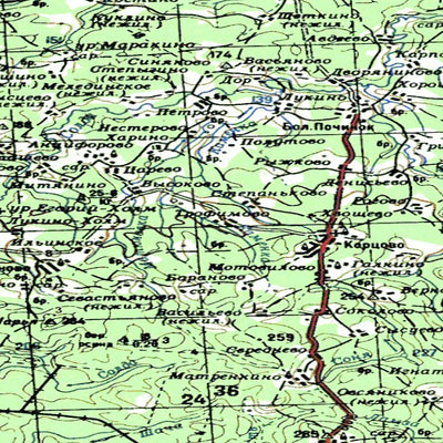 Avenza Systems Inc. Soviet Genshtab - o38-07 - Russia digital map
