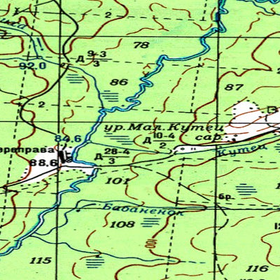 Avenza Systems Inc. Soviet Genshtab - o38-104 - Russia digital map