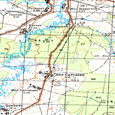 Avenza Systems Inc. Soviet Genshtab - o38-107 - Russia digital map
