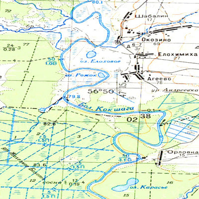 Avenza Systems Inc. Soviet Genshtab - o38-119 - Russia digital map