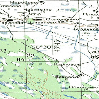 Avenza Systems Inc. Soviet Genshtab - o38-124 - Russia digital map