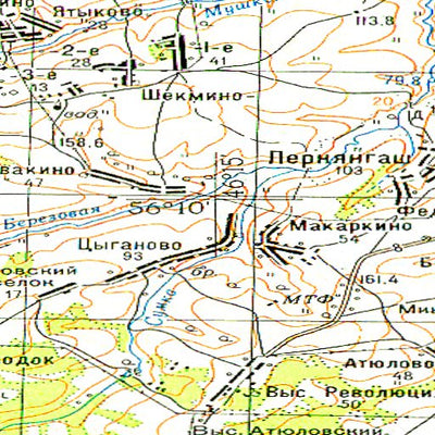 Avenza Systems Inc. Soviet Genshtab - o38-141 - Russia digital map