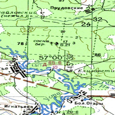Avenza Systems Inc. Soviet Genshtab - o38-28 - Russia digital map