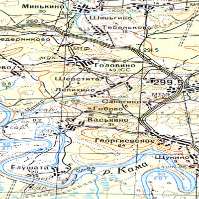 Avenza Systems Inc. Soviet Genshtab - o39-035 - Russia digital map