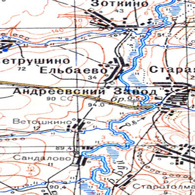 Avenza Systems Inc. Soviet Genshtab - o39-100 - Russia digital map