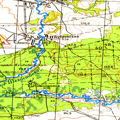 Avenza Systems Inc. Soviet Genshtab - o39-143 - Russia digital map