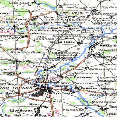 Avenza Systems Inc. Soviet Genshtab - o39-25 - Russia digital map