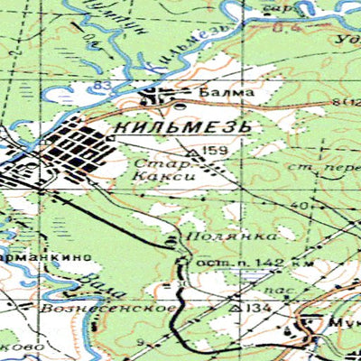 Avenza Systems Inc. Soviet Genshtab - o39-28 - Russia digital map