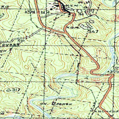 Avenza Systems Inc. Soviet Genshtab - o40-16 - Russia digital map