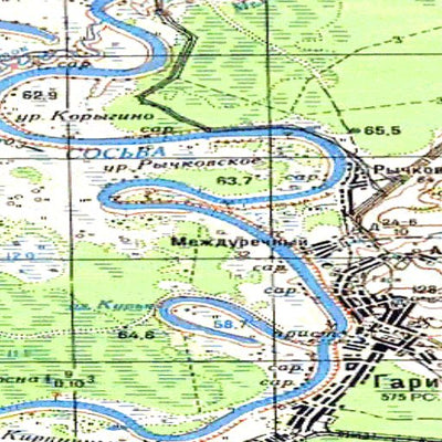Avenza Systems Inc. Soviet Genshtab - o41-017 - Russia digital map