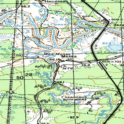 Avenza Systems Inc. Soviet Genshtab - o41-028 - Russia digital map