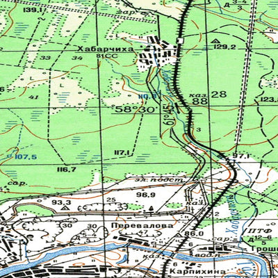 Avenza Systems Inc. Soviet Genshtab - o41-052 - Russia digital map