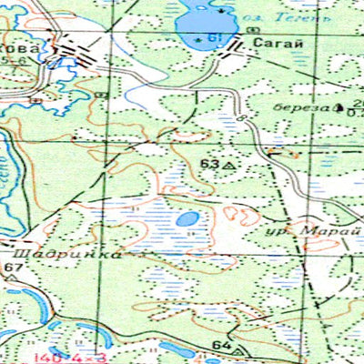 Avenza Systems Inc. Soviet Genshtab - o41-23 - Russia digital map