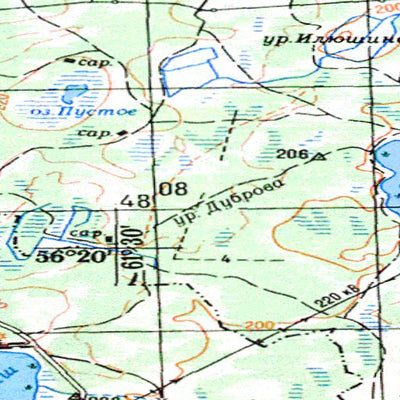 Avenza Systems Inc. Soviet Genshtab - o41-32 - Russia digital map