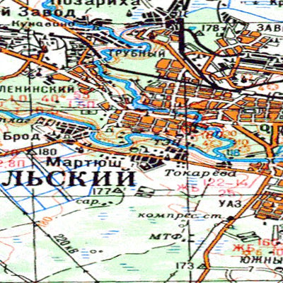 Avenza Systems Inc. Soviet Genshtab - o41-32 - Russia digital map
