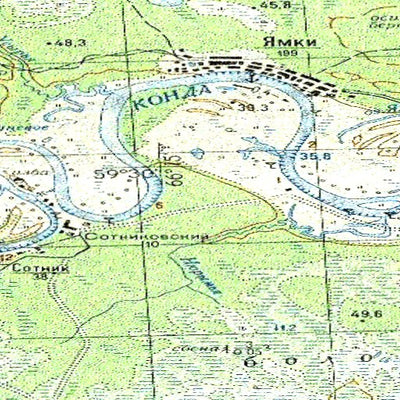 Avenza Systems Inc. Soviet Genshtab - o42-013 - Russia digital map