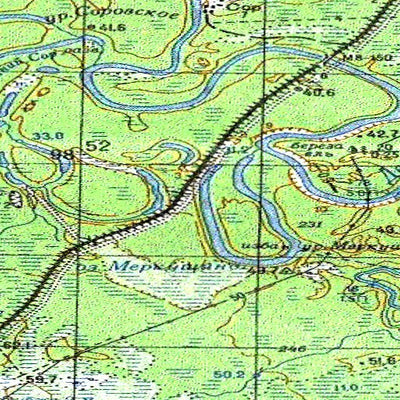 Avenza Systems Inc. Soviet Genshtab - o42-020 - Russia digital map