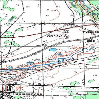 Avenza Systems Inc. Soviet Genshtab - o42-124 - Russia digital map