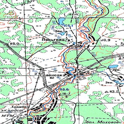 Avenza Systems Inc. Soviet Genshtab - o42-124 - Russia digital map