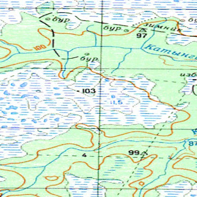 Avenza Systems Inc. Soviet Genshtab - o43-10 - Russia digital map