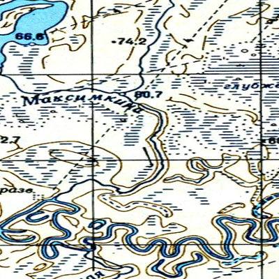 Avenza Systems Inc. Soviet Genshtab - o44-006--(1984) - Russia digital map