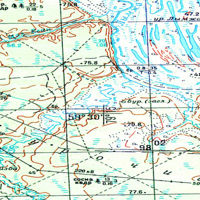 Avenza Systems Inc. Soviet Genshtab - o44-015 - Russia digital map