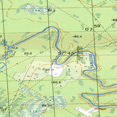 Avenza Systems Inc. Soviet Genshtab: o44-074-3 digital map