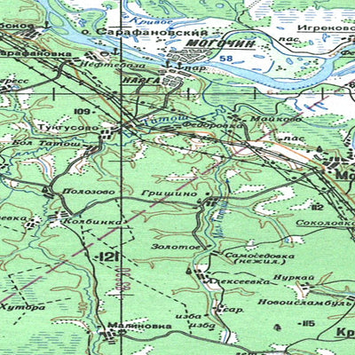 Avenza Systems Inc. Soviet Genshtab - o44-4 - Russia digital map