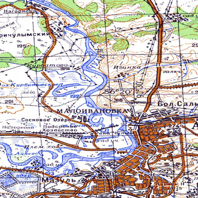 Avenza Systems Inc. Soviet Genshtab - o46-31 - Russia digital map