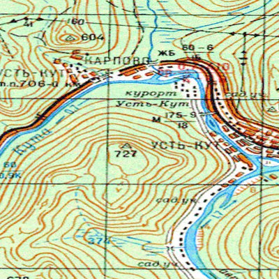 Avenza Systems Inc. Soviet Genshtab - o48-28 - Russia digital map