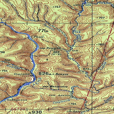 Avenza Systems Inc. Soviet Genshtab - o48-4 - Russia digital map