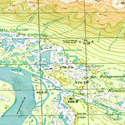 Avenza Systems Inc. Soviet Genshtab - o50-124 - Russia digital map