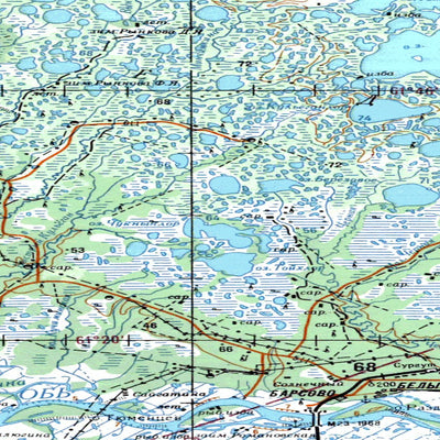 Avenza Systems Inc. Soviet Genshtab - p43-3_4 - Russia digital map