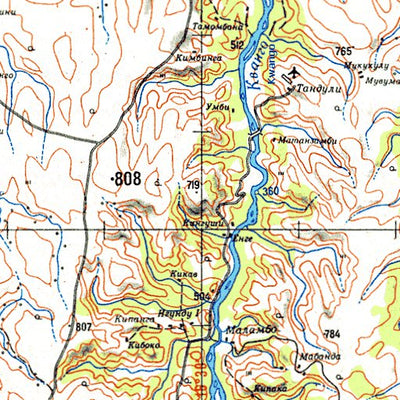 Avenza Systems Inc. Soviet Genshtab - xb33-2 - Democratic Republic of the Congo digital map