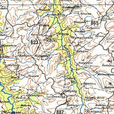 Avenza Systems Inc. Soviet Genshtab - xb33-2 - Democratic Republic of the Congo digital map