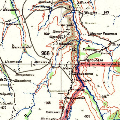 Avenza Systems Inc. Soviet Genshtab - xb34-3 - Democratic Republic of the Congo digital map